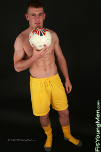 Fit Young Men Model Tom Stevens Naked Footballer