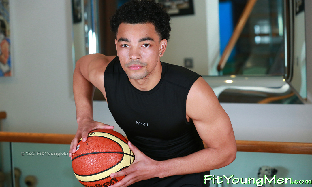 Fit Young Men: Model Jeremy Coleman - Basketballer - Young Athletic Basketball Player Shows off his Body