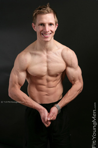 Fit Young Men Model Charlie Stephens Naked Body Builder