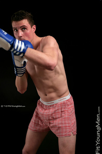 Fit Young Men Model Sam Harrison Naked Boxer