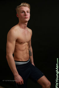 Fit Young Men Model Ben Thompson Naked Footballer