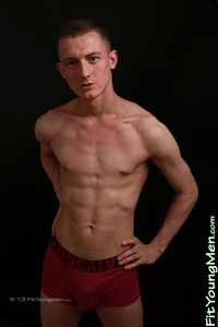 Fit Young Men Model Kallum Pinner Naked Footballer