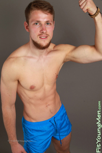 Fit Young Men Model Edward Jones Naked Gym
