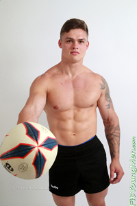 Fit Young Men Model Jamie Black Naked Personal Trainer