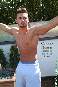 Fit Young Men Model Connor Hunter Naked Gym