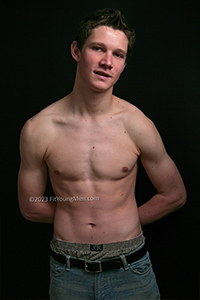 Fit Young Men Model Matt Daniels Naked Basketball Player