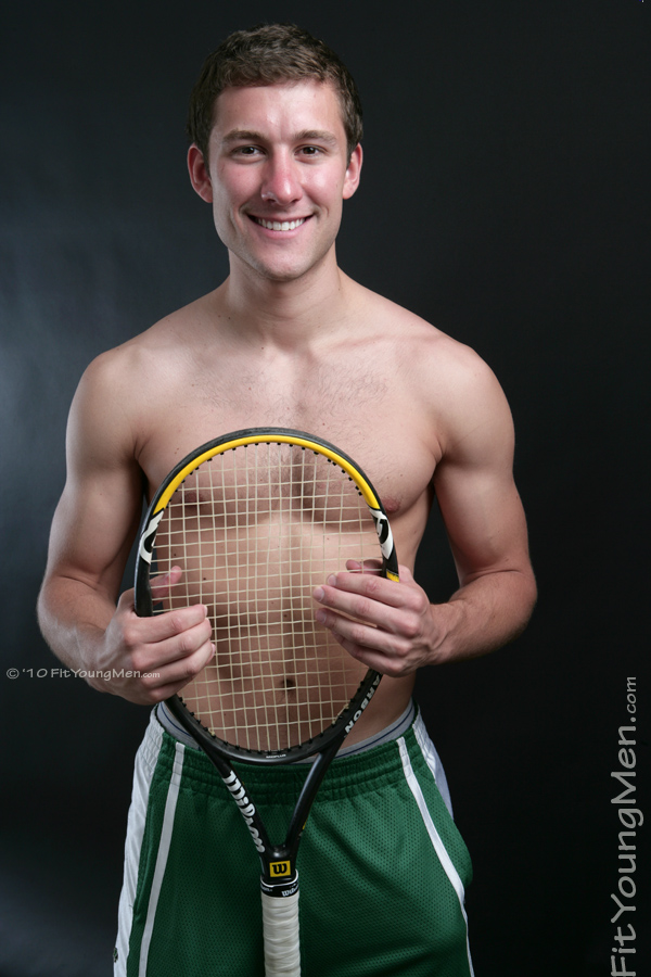 Fit Young Men: Model Harry Edwards - Tennis Player - Toned 