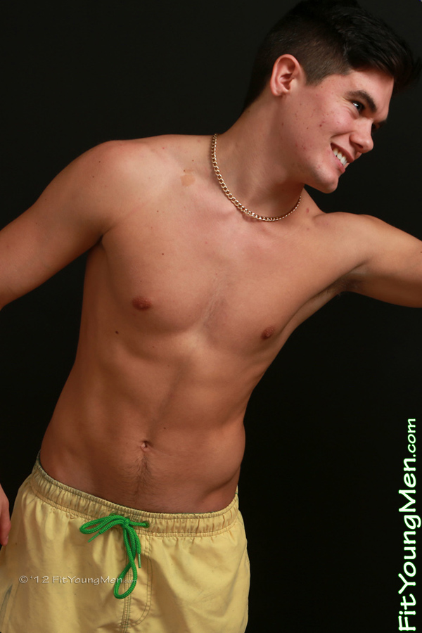 Fit Young Men Model Nick Chapman Naked Swimmer