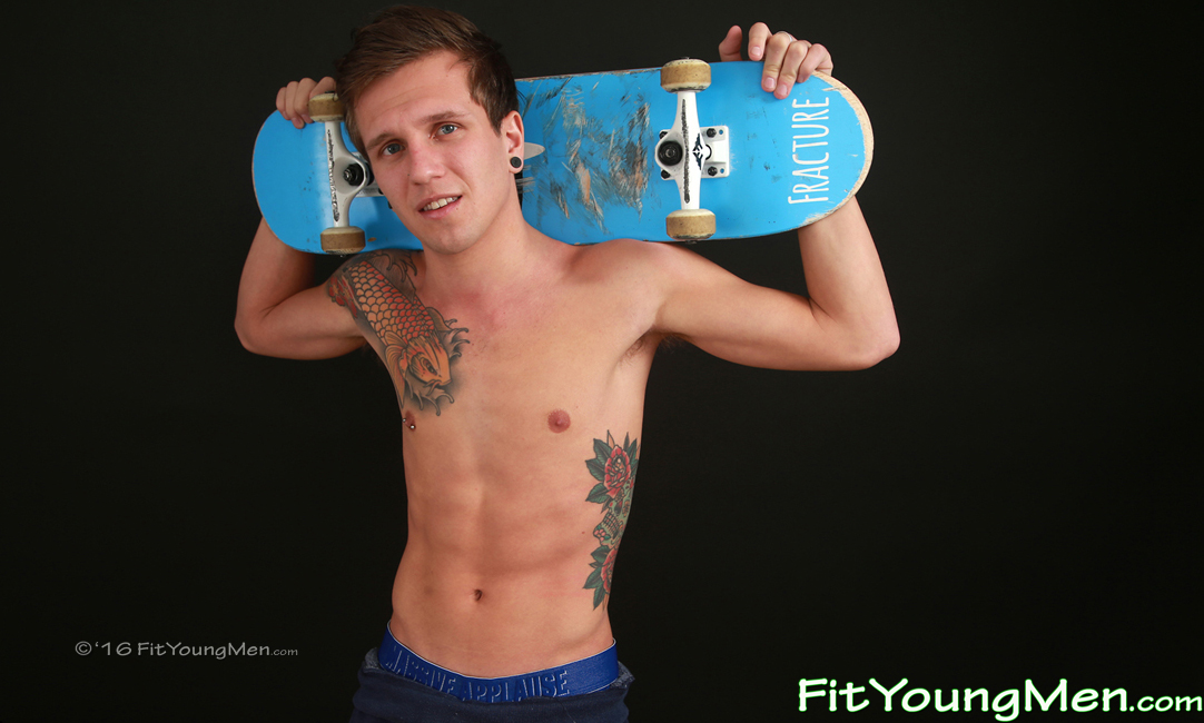 Fit Young Men: Model Harley Harris - Skateboarder - Laid Back Skateboarder Shows us his Other Big Talent!