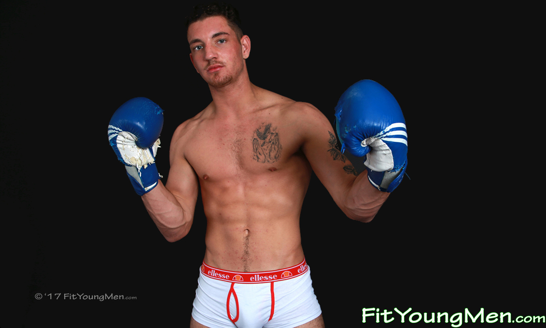 Fit Young Men Model Jarvis Watkins Naked Boxer