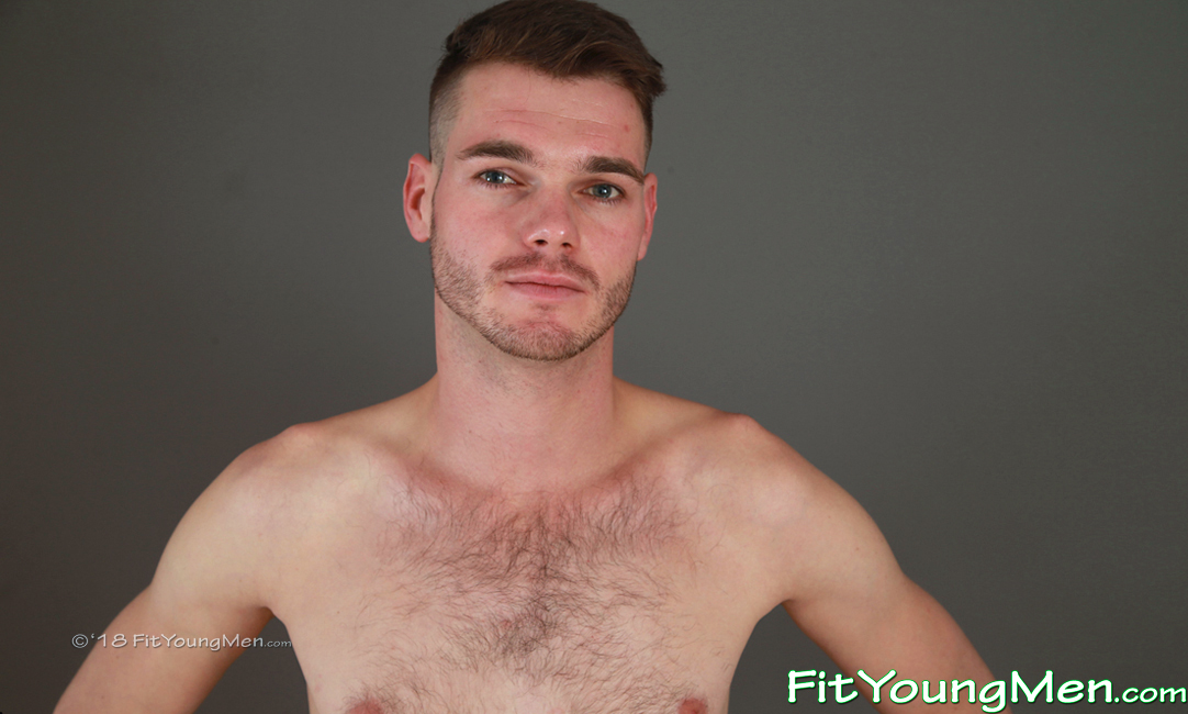 Fit Young Men: Model Lukas Merton - Gym - Hairy Young Man Lukas Shows off his Hard Muscles