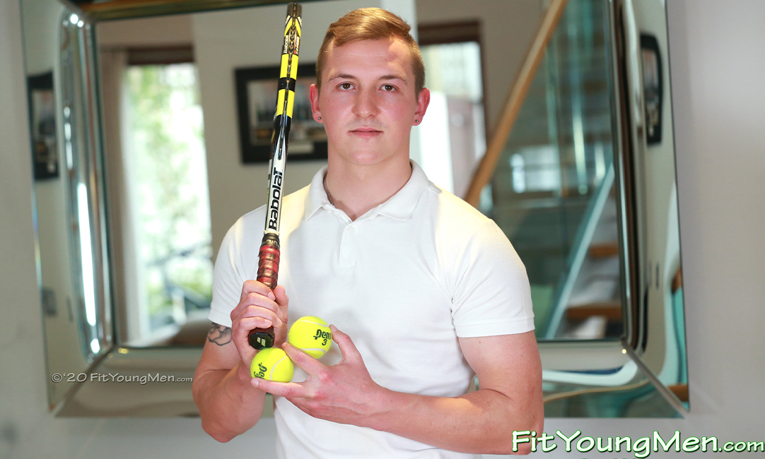 Fit Young Men: Model Jamie Ritchie - Tennis Player - Young Athletic Tennis Player Shows off his Fit Body
