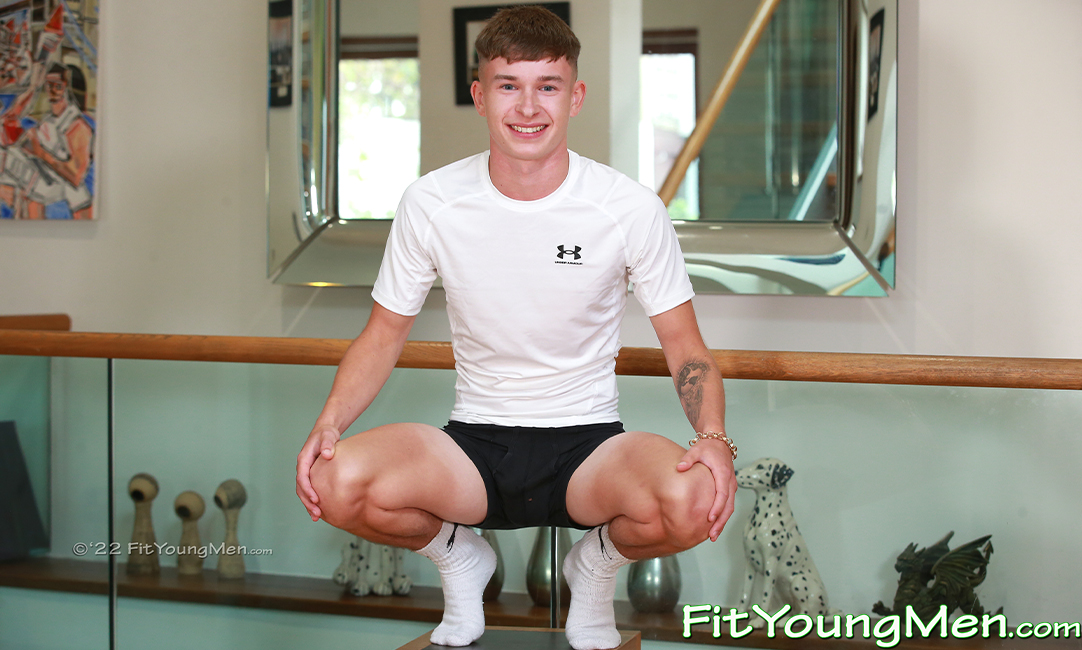 Fit Young Men: Model Fergus Liddle - Gym - Young & Super Lean Teen Athlete Shows off his Amazing Body