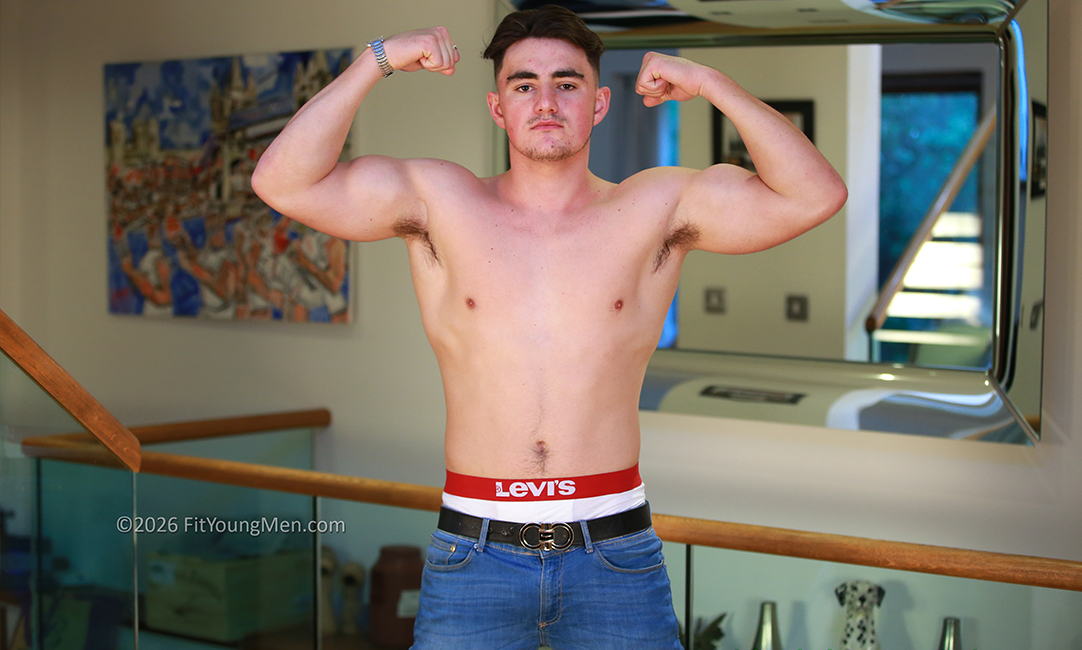 Fit Young Men Model Paul Kiernan Naked Rugby Player