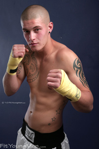 Fit Young Men Model Scott Walker Naked Boxer