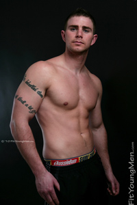Fit Young Men Model Jamie Thomson Naked Rugby Player