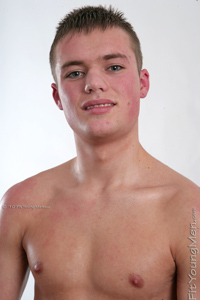 Fit Young Men Model Dan Western Naked Footballer