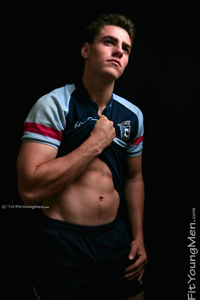 Fit Young Men Model David Hastings Naked Rugby Player