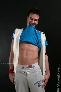 Fit Young Men Model Jamie Adams Naked Parkour