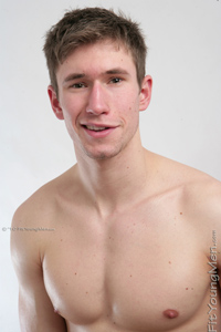 Fit Young Men Model Brad James Naked Footballer