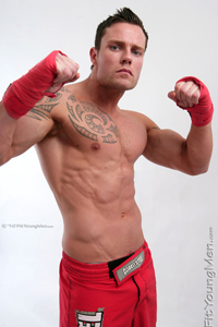 Fit Young Men Model Matt Lucas Naked Mixed Martial Arts