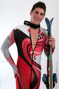 Fit Young Men Model Zack Finch Naked Ski Instructor