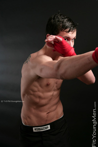 Fit Young Men Model Jon Summers Naked Mixed Martial Arts