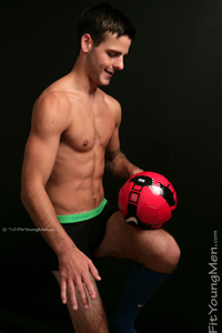 Fit Young Men Model Bradley Carlton Naked Footballer