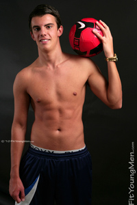 Fit Young Men Model Tom Collins Naked Footballer