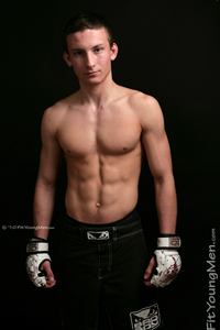 Fit Young Men Model Tomas Kowal Naked Mixed Martial Arts