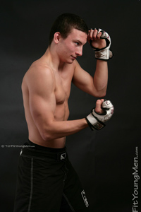 Fit Young Men Model Tomas Kowal Naked Mixed Martial Arts