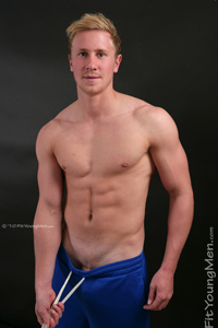 Fit Young Men Model Simon Smith Naked Tennis Coach