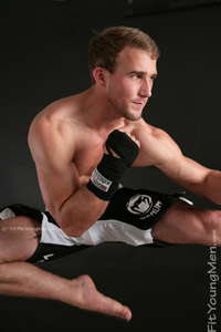 Fit Young Men Model Rich Wills Naked Mixed Martial Arts