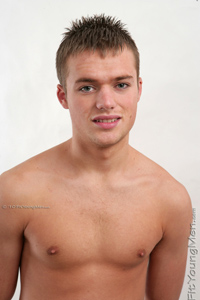 Fit Young Men Model Dan Western Naked Footballer