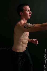 Fit Young Men Model TJ Naked American Footballer
