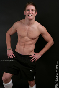 Fit Young Men Model Marc Rogers Naked Footballer