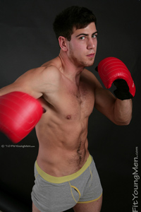 Fit Young Men Model Doug Mitchell Naked Thai Boxer