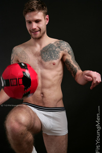 Fit Young Men Model Alan Beckham Naked Footballer