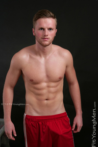 Fit Young Men Model Nick Lee Naked Footballer