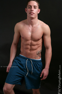 Fit Young Men Model Mikey Benjamin Naked Footballer