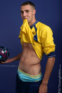 Fit Young Men Model Jack Hardie Naked Footballer