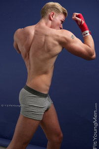Fit Young Men Model Tom Park Naked Mixed Martial Arts
