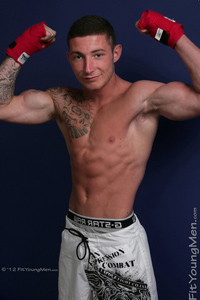 Fit Young Men Model Jake Findley Naked Cage Fighter