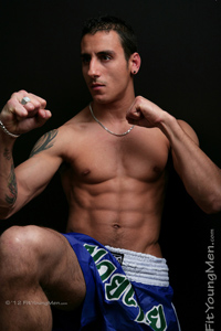 Fit Young Men Model James Flanders Naked Mixed Martial Arts