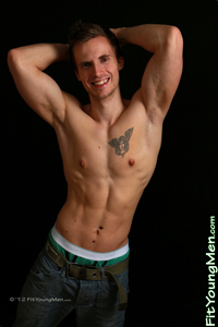 Fit Young Men Model Will Robson Naked Personal Trainer