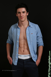 Fit Young Men Model Brendan Middleton Naked Triathlete