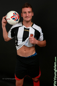 Fit Young Men Model Ryan Hedges Naked Footballer