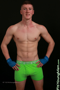 Fit Young Men Model Ed Douglas Naked Muay Thai