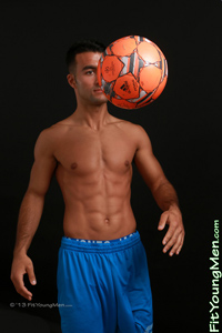 Fit Young Men Model Mark Robertson Naked Footballer