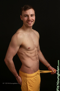 Fit Young Men Model Jamie Walters Naked Footballer